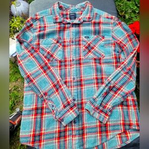 RVCA Plaid Button-Up Flannel